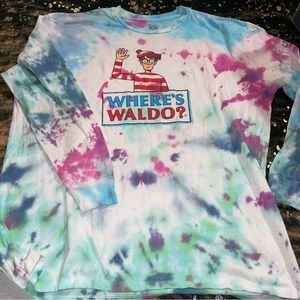 Where’s Waldo Mens Long Sleeve Large Shirt